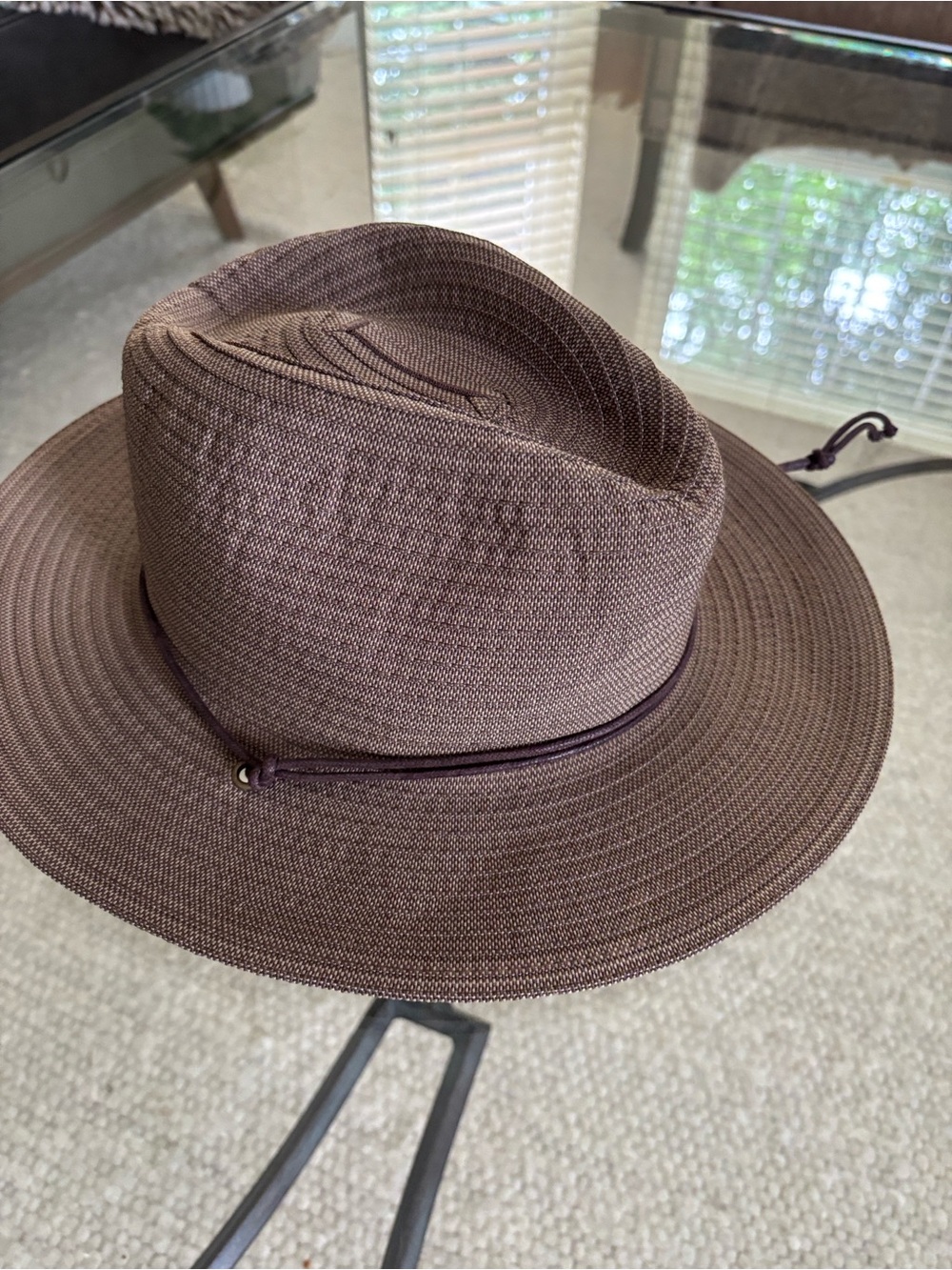 Men's Brown Outdoor Wallaroo Jasper  Bucket Hat with Chin Cord